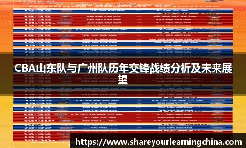 CBA山东队与广州队历年交锋战绩分析及未来展望